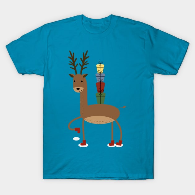 Xmas reindeer T-Shirt by grafart